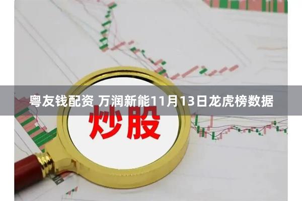 粤友钱配资 万润新能11月13日龙虎榜数据